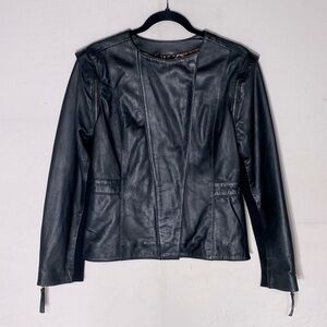 Bano eeMee Black Genuine Leather Jacket 6